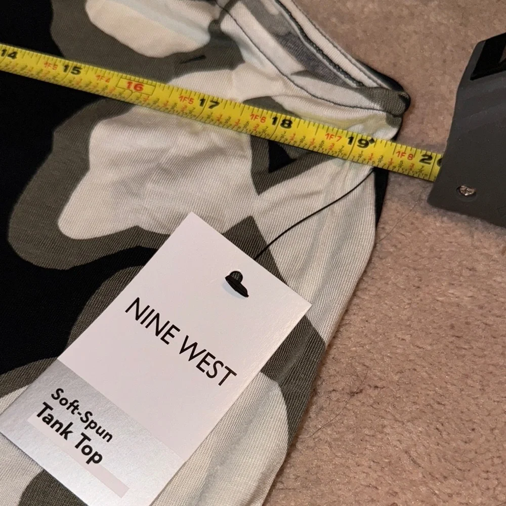 Nine West Black and White Tank Top